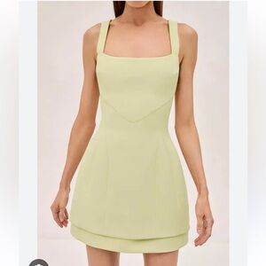 Alexis Gineva Mini dress lime yellow